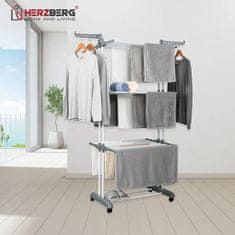 Northix Herzberg HG-8034GRY: Premično stojalo za oblačila - sivo