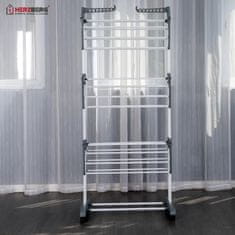 Northix Herzberg HG-8034GRY: Premično stojalo za oblačila - sivo