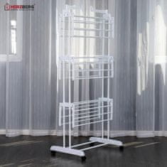 Northix Herzberg HG-8034WHT: Premično stojalo za oblačila - belo