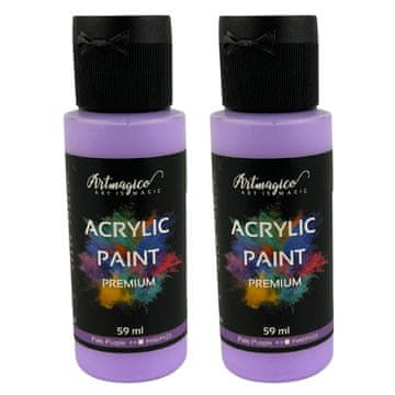 Artmagico Akrilna barva Premium 59 ml, Pale purple, 2 kosa