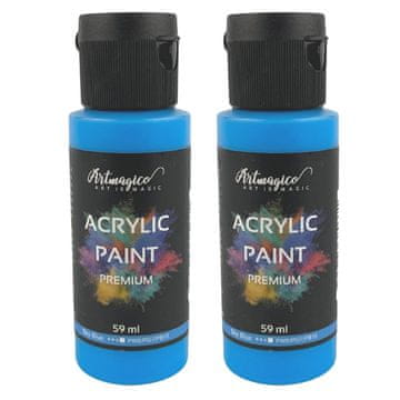 Artmagico Akrilna barva Premium 59 ml, Sky Blue, 2 kosa