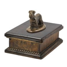 Artdog Češki terier, češki terier - žara za pasji pepel, klasična žara s kipcem, elegantna žara s psom znamke Art-Dog