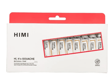 HIMI gvaš barve - komplet gvašev v tubi - 24 barv (12 ml)