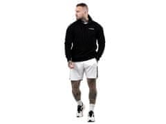 GymBeam Moški kapucar Athlete črno-bel