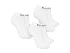 GymBeam Uniseks nogavice Ankle Socks, 3 pari, bele