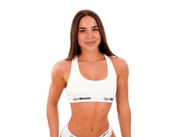 GymBeam Ženski športni nedrček Bralette bel