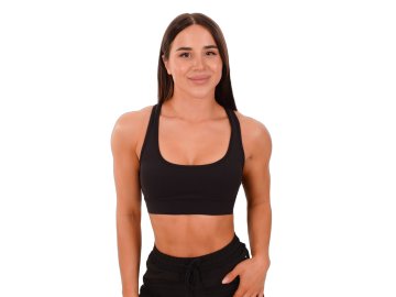 GymBeam Ženski športni nedrček Mesh Panel črn