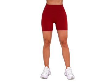 GymBeam Ženske kratke hlače Ignite temno rdeče