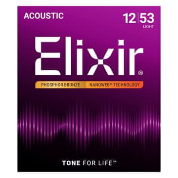 slomart EL5 Elixir 16052 Phosphor Bronze Light NW - strune za akustično kitaro (0.305-1.35mm)