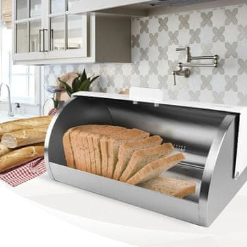 slomart Kutalnik za kruh Maestro MR-1676-WHITE, bel