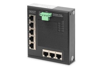 slomart Digitus DN-61302 Stikalo za omrežje 8-portno Gigabit Ethernet industrijsko