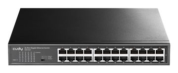 slomart Cudy GS1024 mrežni preklopnik, 24-portni Gigabit Ethernet, črn