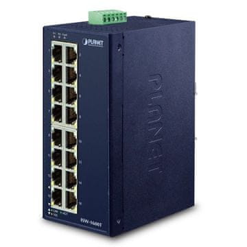 slomart PLANET ISW-1600T mrežni preklopnik Unmanaged Fast Ethernet (10/100) modri
