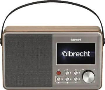 slomart Albrecht DR 862 Prenosni Digitalni Radio, Siva/Les