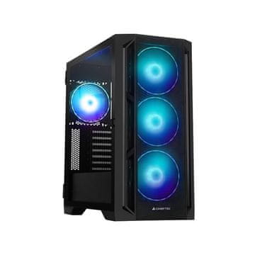 slomart Chieftec APEX LUMO GA-01B-L-OP Midi Tower ohišje, črno