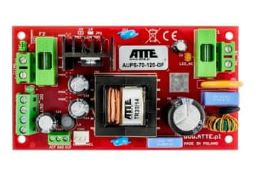 slomart ATTE AUPS-70-120-OF napajalnik z baterijskim napajanjem, 12V DC, 6A