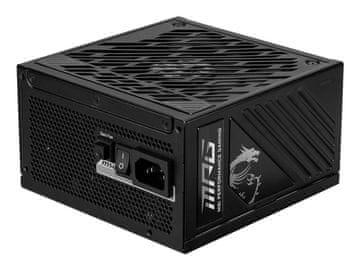 slomart MSI MPG A850GS napajalnik 850W, ATX 3.0, PCIe 5.0, črn
