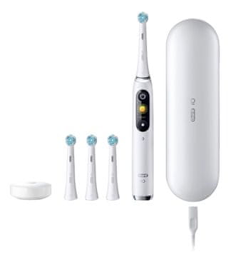 slomart Oral-B iO Series 9 električna zobna ščetka, bela, 7 načinov čiščenja