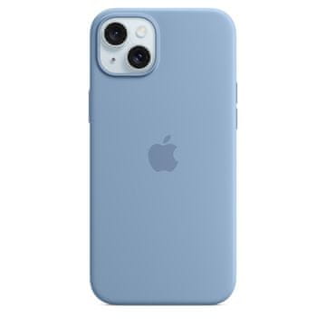 slomart Apple iPhone 15 Plus ovitek s MagSafe, silikonski, zimska modra