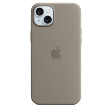 slomart Apple iPhone 15 Plus Silikonski ovitek z MagSafe - Peščena