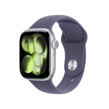 slomart Apple Watch Series 11 GPS + Cellular 42mm, srebrno ohišje, modro-vijoličen pašček