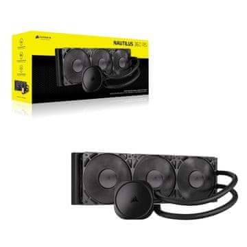 Corsair NAUTILUS 360, 360 mm radiator, tekoči procesor