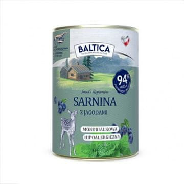 slomart BALTICA Smaki regionów - meso divje$ $svinj$ $kis(s) $ $z$ $jagodami$ - mokra hrana za pse, 400 g