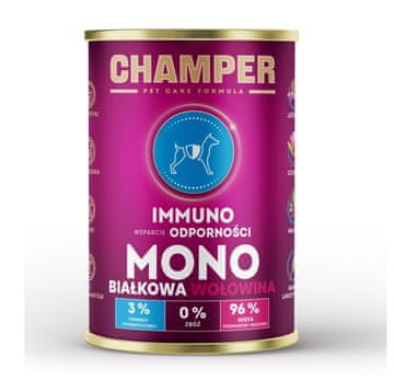slomart CH2 CHAMPER Immuno Monoprotein Govedina - Mokra hrana za pse - 400 g