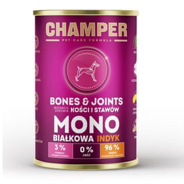slomart CHAMPER Bones & Joints Monoprotein Purana - mokra hrana za pse, 400g