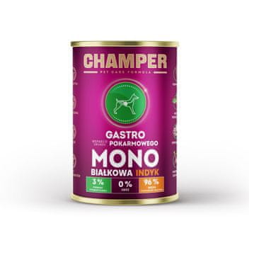 slomart CH2 CHAMPER Gastro Monoprotein Puranj - Mokra hrana za pse - 400 g