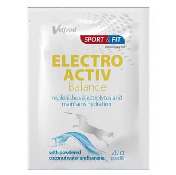 slomart VETFOOD Electroactiv Balance Banana - dodatek za pse in mačke - 20 g