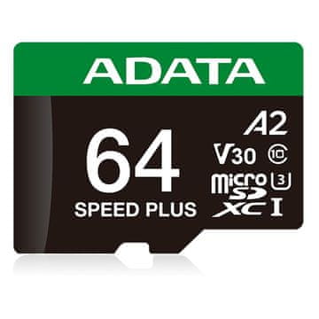 slomart ADATA Speed Plus 64 GB MicroSDXC Class 10 A2 V30
