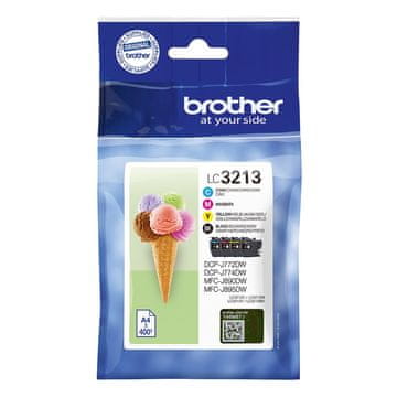 slomart Brother LC3213VAL barvni kartušni vložek, original, 4 kosi (XL)