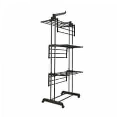Northix Herzberg HG-8034BB: Premično stojalo za oblačila - črno
