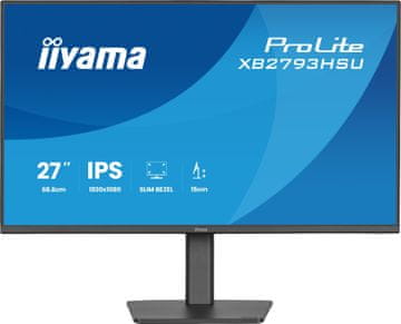 iiyama ProLite monitor, FHD, 68,6 cm (27), 120 Hz (XB2793HSU-B1)