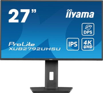 iiyama ProLite monitor, 4K UHD, 68,6 cm (27), 60 Hz (XUB2792UHSU-B6)