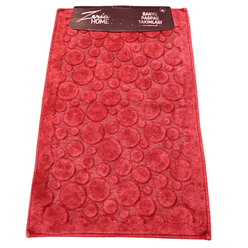 ZERIA HOME  Elegantne kopalniške preproge POINT (komplet 60x100 + 60x50 cm) iz 100 % bombaža v različnih barvah