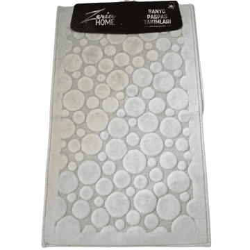 ZERIA HOME  Elegantne kopalniške preproge POINT (komplet 60x100 + 60x50 cm) iz 100 % bombaža v različnih barvah