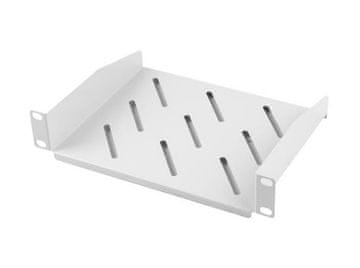 Lanberg 10" FIKSNA POLICA 1U/254X180MM MAX. NOSILNOST DO 20 KG SIVA