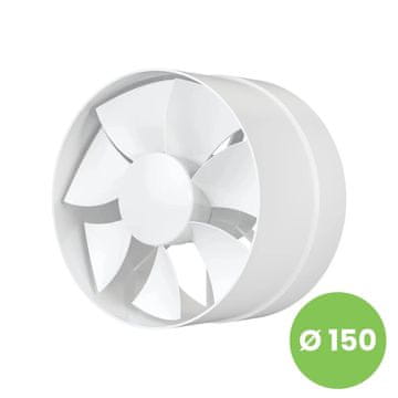 AKVAVENT Zmogljiv cevni ventilator fi 150 mm za dovod in odvod zraka, PROFIT 150