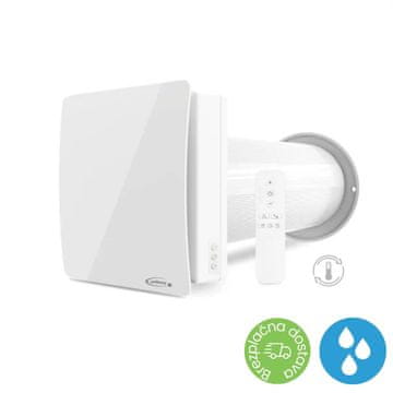 airRoxy aRheat 125 HS – visokoučinkovit lokalni rekuperator z avtomatsko loputo, EC motorjem in do 90 % rekuperacije zraka