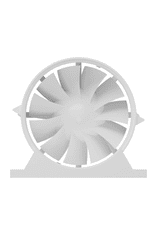 AKVAVENT PRO 5, Kanalski aksialni ventilator za dovod in odvod zraka s pritrdilnim kompletom BB D125