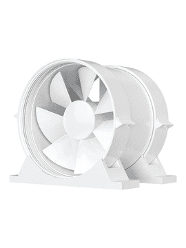 AKVAVENT PRO 6, Kanalski aksialni ventilator za dovod in odvod zraka s pritrdilnim kompletom BB D160