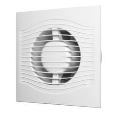 AKVAVENT Dober ventilator za kopalnico 100 mm s senzorjem vlage in svetlobe, časovnikom in loputo, SLIM 4C MRH