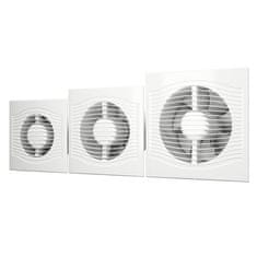 AKVAVENT Dober ventilator za kopalnico 125 mm s senzorjem svetlobe, časovnikom in loputo, SLIM 5C MR