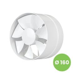 AKVAVENT Zmogljiv cevni ventilator fi 160 mm iz ABS plastike, PROFIT 6
