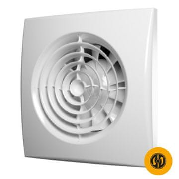 AKVAVENT Tihi ventilator za kopalnico fi 125 mm z loputo, AURA 5C