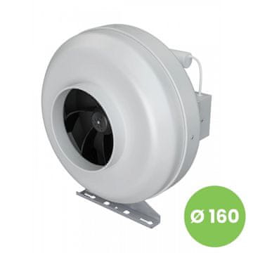 AKVAVENT CYCLONE-EBM 160, Plastični centrifugalni kanalski ventilator za dovod in odvod zraka BB D160