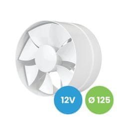 AKVAVENT PROFIT 5 12V, Kanalski aksialni ventilator z nizko napetostjo SB D125
