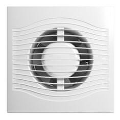 AKVAVENT Dober ventilator za kopalnico 100 mm s senzorjem vlage in svetlobe, časovnikom in loputo, SLIM 4C MRH